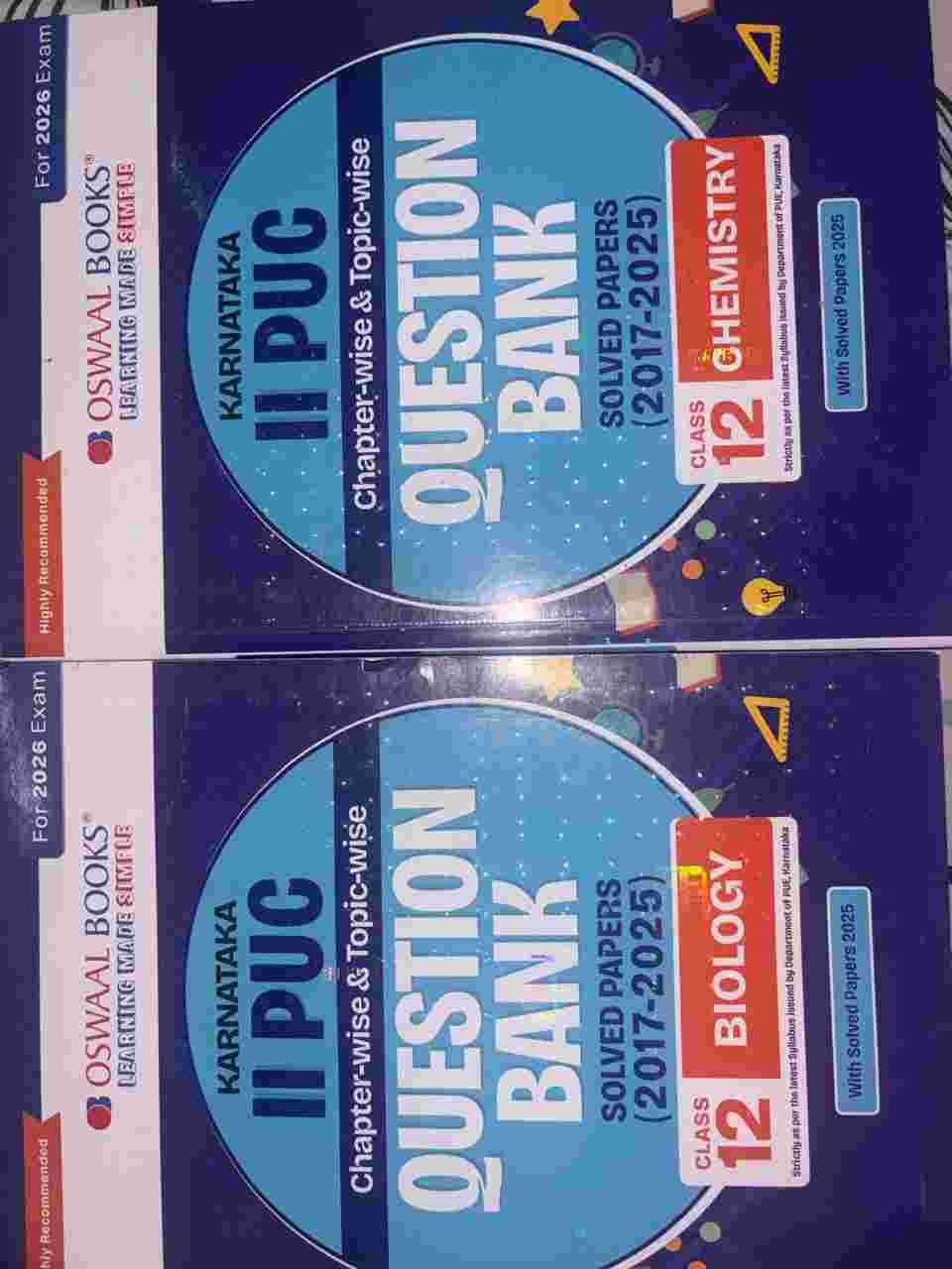 Oswaal 2nd PUC Science Question Bank - Bio & Chem